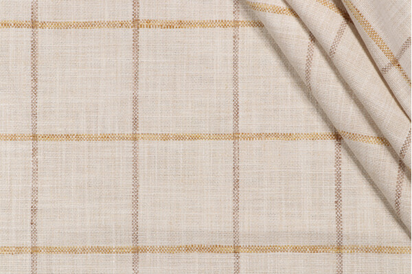 P Kaufmann Pencil Me In Woven Upholstery Fabric in Sunshine