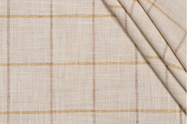 P Kaufmann Pencil Me In Woven Upholstery Fabric in Sunshine