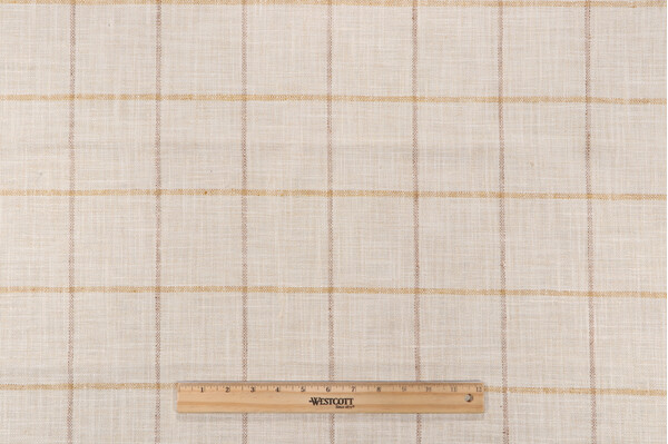 P Kaufmann Pencil Me In Woven Upholstery Fabric in Sunshine