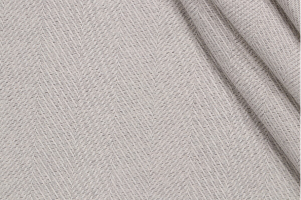 Herringbone Woven Upholstery Fabric in Dove