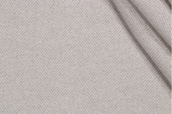 Herringbone Woven Upholstery Fabric in Dove