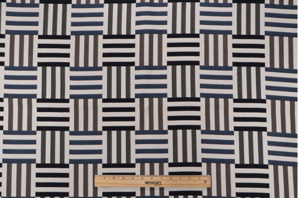 Alvin Woven Solution Dyed Acrylic Outdoor Fabric in Marine