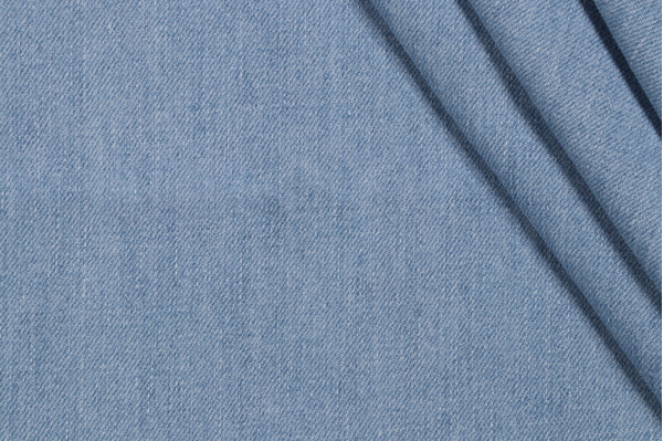 Scalamandre Toile Jean Denim Decorator Fabric in Light Blue