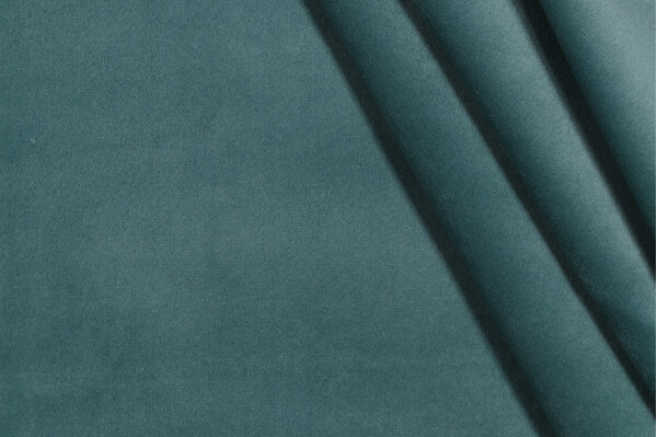 Scalamandre Bellamy Velvet Upholstery Fabric in Caribbean