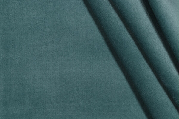Scalamandre Bellamy Velvet Upholstery Fabric in Caribbean
