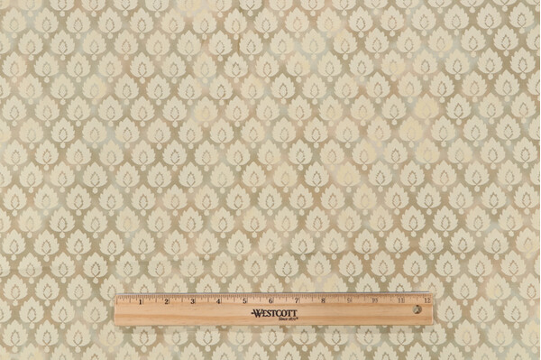 Scalamandre Pineapple Leaf Printed Cotton Drapery Fabric in Moss