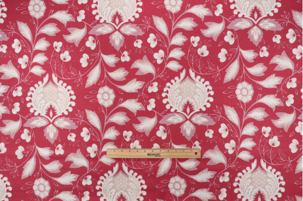 Click for P Kaufmann Jolie Printed Cotton Decorator Fabric in Fuchsia  P Kaufmann Jolie Printed Cotton Decorator Fabric in Fuchsia