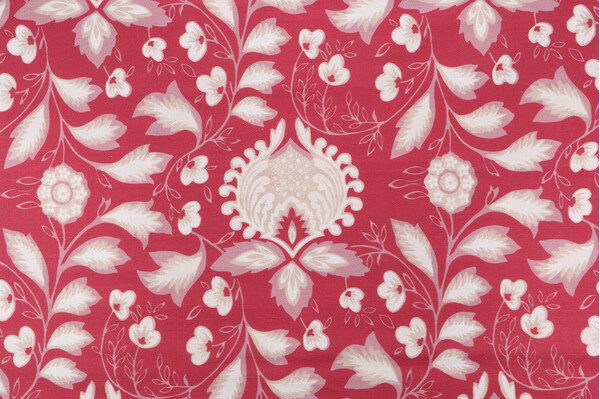 Click for P Kaufmann Jolie Printed Cotton Decorator Fabric in Fuchsia  P Kaufmann Jolie Printed Cotton Decorator Fabric in Fuchsia