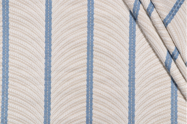 P Kaufmann Corsica Embroidered Drapery Fabric in Pool 
