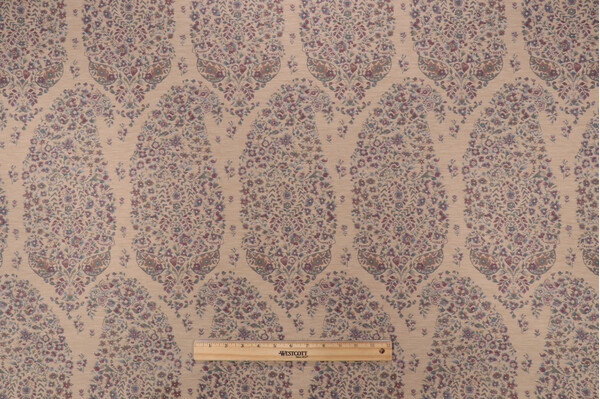 P Kaufmann Lakshmi Tapestry Upholstery Fabric in Berry Stain 