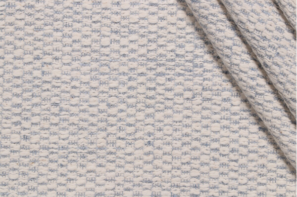 Sample of P Kaufmann Crete Woven Upholstery Fabric in Sky 