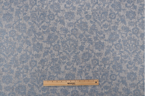 PK Lifestyles Bijar Floral Damask Upholstery Fabric in Baltic 