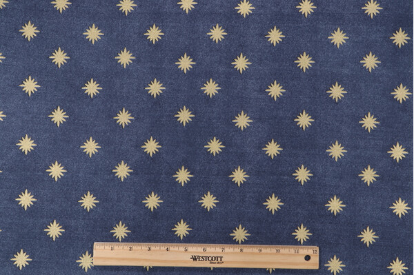 PK Lifestyles Starry Printed Cotton Drapery Fabric in Luna