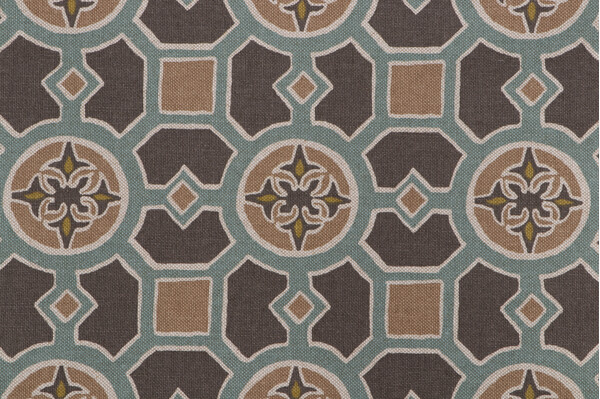 Lacefield Santiago Printed Cotton Blend Drapery Fabric in Quill