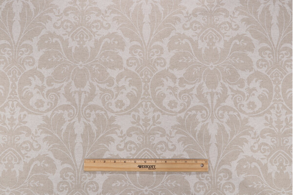 Lacefield Charlotte Printed Cotton Blend Drapery Fabric in Chalk