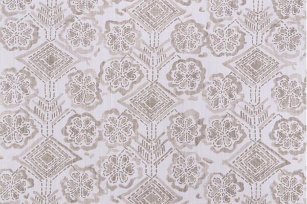Lacefield Brody Printed Cotton Blend Drapery Fabric in Jute