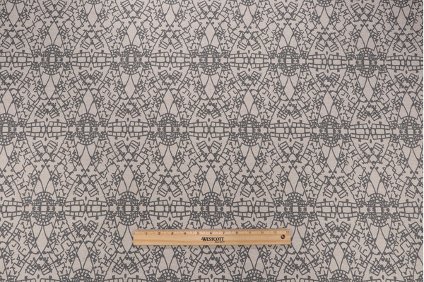 Lacefield Caledonia Printed Cotton Blend Drapery Fabric in Slate