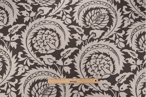Lacefield Lisbon Printed Cotton Blend Drapery Fabric in Fossil