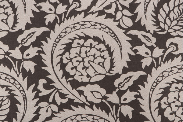 Lacefield Lisbon Printed Cotton Blend Drapery Fabric in Fossil