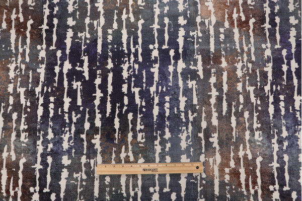 Huella Woven Chenille Upholstery Fabric in Multi