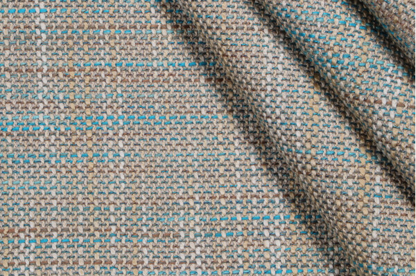 Click for 1 Yards Waller Woven Upholstery Fabric in Aqua Waller Woven Upholstery Fabric in Aqua