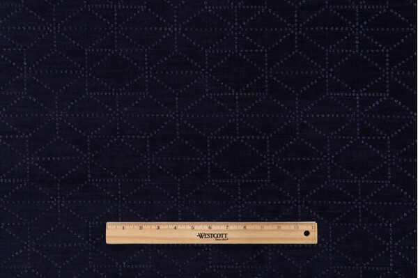 Sample of Crypton Devin High Performance Woven Chenille Upholstery Fabric in Indigo 