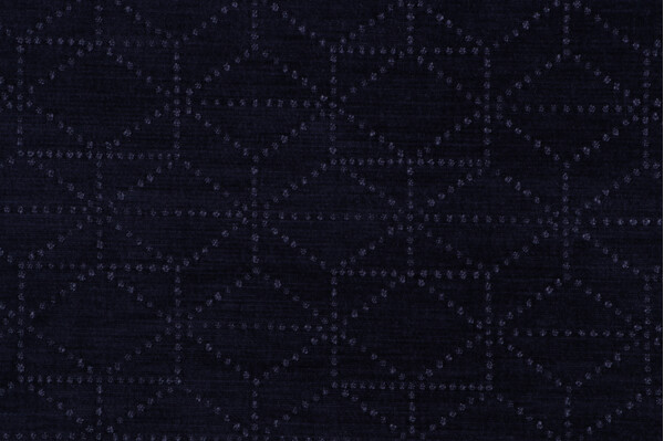 Sample of Crypton Devin High Performance Woven Chenille Upholstery Fabric in Indigo 