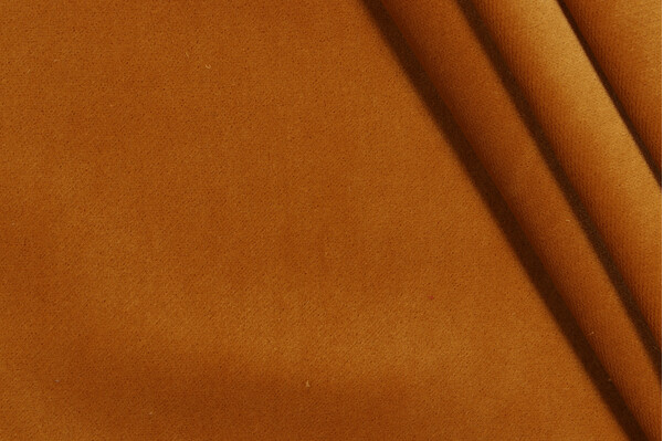 Sample of Crypton Sintra High Performance Velvet Upholstery Fabric in Curry 