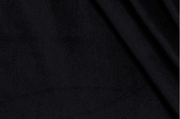 Crypton Sintra High Performance Velvet Upholstery Fabric in Black 