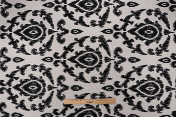 Sample of Sunbrella Bukhara 45534-0010 Woven Solution Dyed Acrylic Outdoor Fabric in Black 