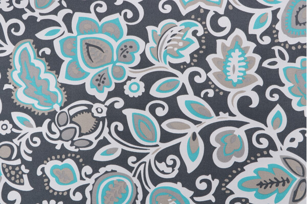 Premier Prints Faxon Printed Polyester Outdoor Fabric in Cavern 