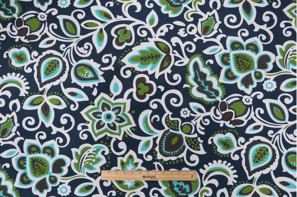 Premier Prints Faxon Printed Polyester Outdoor Fabric in Oxford 