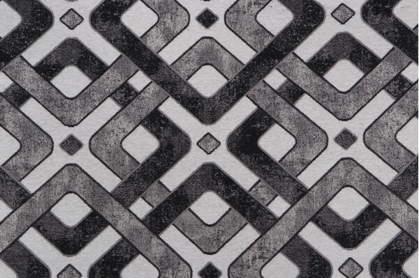 Xanadu Woven Chenille Upholstery Fabric in Graphite
