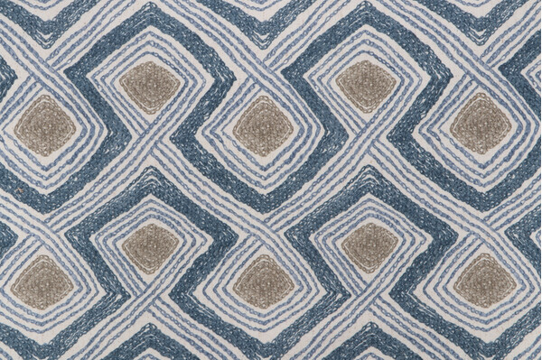 Richloom Ayu Printed Chenille Decorator Fabric in Batik 