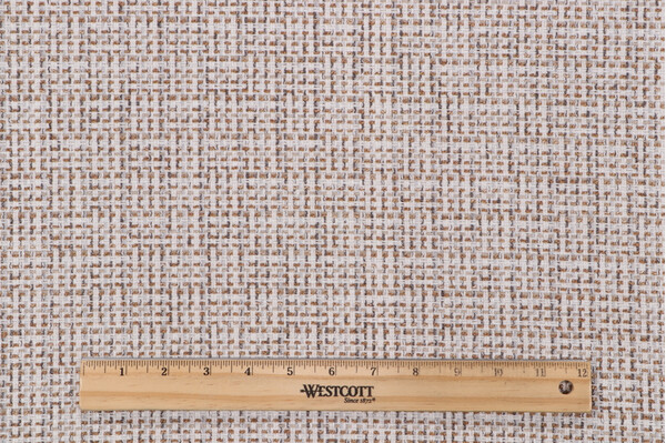 Richloom Hollis Woven Chenille Upholstery Fabric in Flax 
