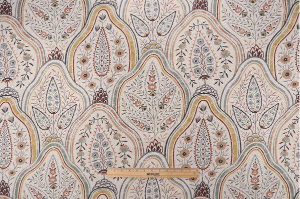 Click for Richloom Priyanka Printed Cotton Drapery Fabric in Folklore  Richloom Priyanka Printed Cotton Drapery Fabric in Folklore