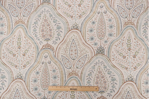 Sample of Richloom Priyanka Printed Cotton Drapery Fabric in Memoir 