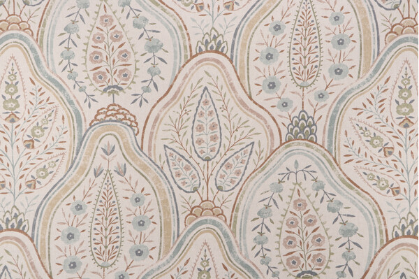 Sample of Richloom Priyanka Printed Cotton Drapery Fabric in Memoir 