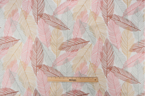 Richloom Rooney Embroidered Drapery Fabric in Confetti 