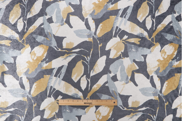 Richloom Cicely Printed Chenille Decorator Fabric in Sunrise 