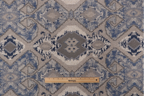 Richloom Kently Chenille Tapestry Upholstery Fabric in Lake 