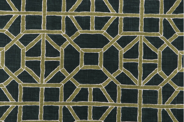 Richloom Miri Printed Cotton Blend Drapery Fabric in Rosemary 