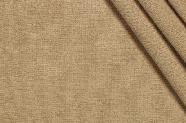 Sample of Richloom Vivoli Velvet Upholstery Fabric in Camel 