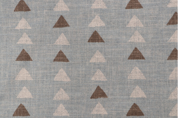 PK Lifestyles Nomadic Triangle Printed Cotton Blend Drapery Fabric in Seaglass 