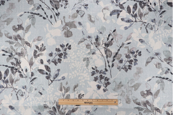 PK Lifestyles Willow Wood Printed Chenille Decorator Fabric in Mist 