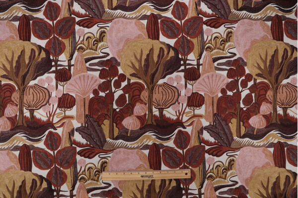 P Kaufmann Tara Embroidered Decorator Fabric in Henna 