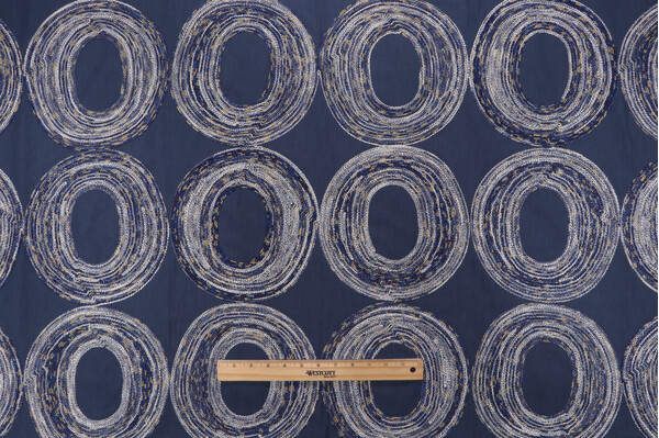 P Kaufmann Arclight Embroidered Decorator Fabric in Twilight 