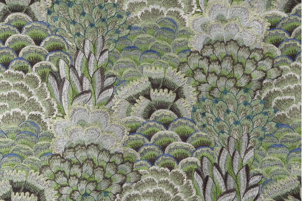 P Kaufmann Nerissa Embroidered Decorator Fabric in Rainforest 