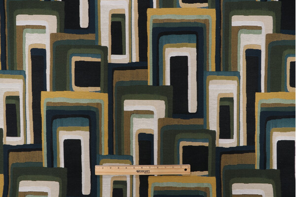 Sample of P Kaufmann Ayla Tapestry Upholstery Fabric in Rainforest 