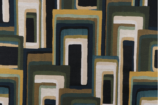 Sample of P Kaufmann Ayla Tapestry Upholstery Fabric in Rainforest 